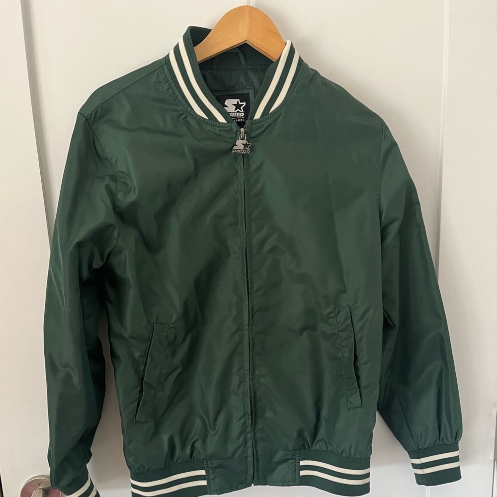 STARTER Green Bomber Jacket